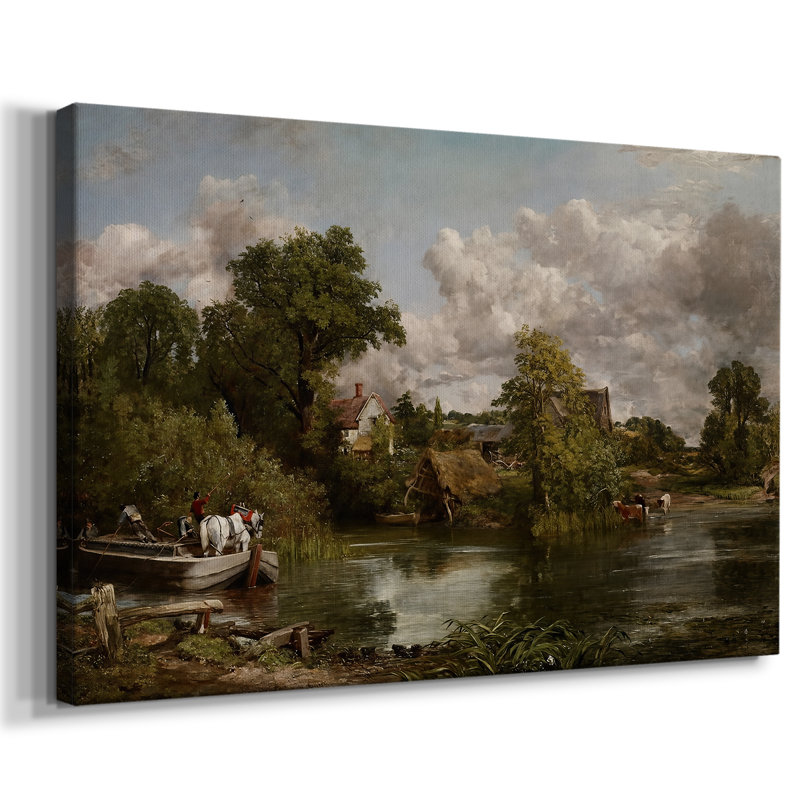 Le cheval blanc - John Constable - Toile tendue avec châssis - 1819, 24 x 36
