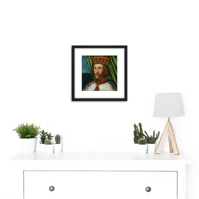 British School King John Portrait - Single Picture Frame Painting