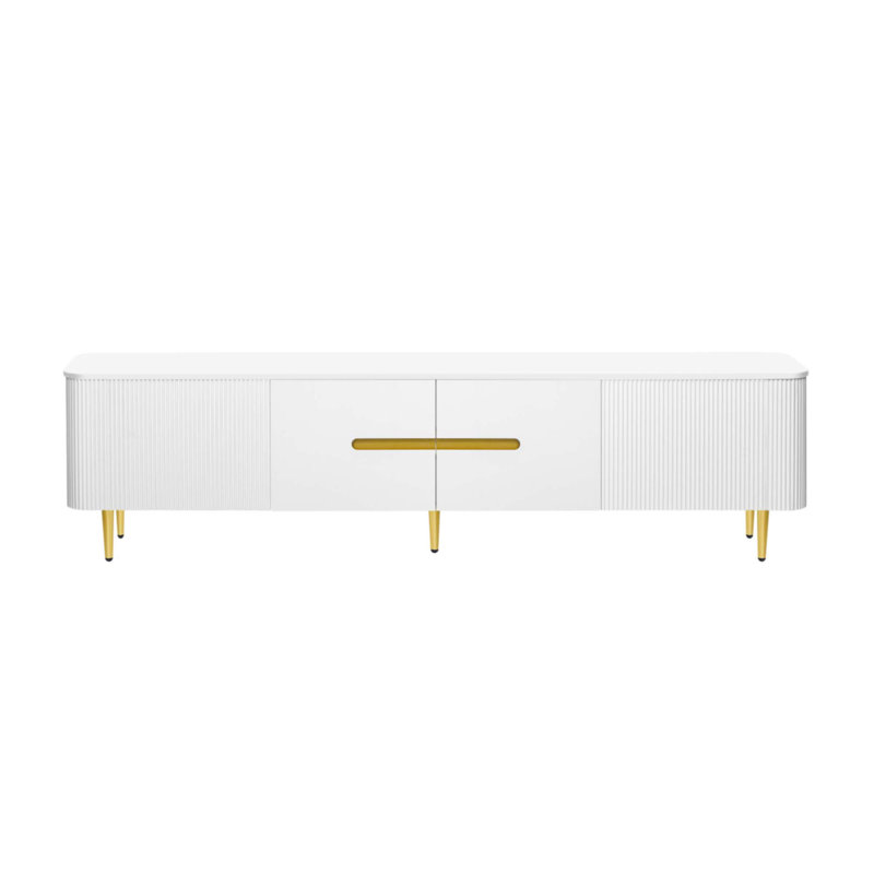 78.7''Minimalist TV Stand For Tvs Up To 85 Inches, White
