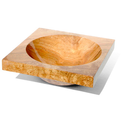 D'Vontz Apron 16'' Stone Square Bathroom Sink