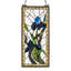 Iris Stained Glass Window Panel