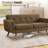 Jadier 66" Upholstered Loveseat Square Sofa-1222030423-1230110787