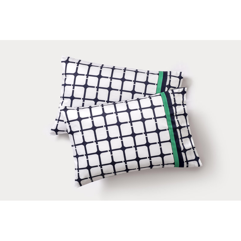Ensemble de 2 taies d'oreiller pour chambre d'amis Broken Square, Très grand