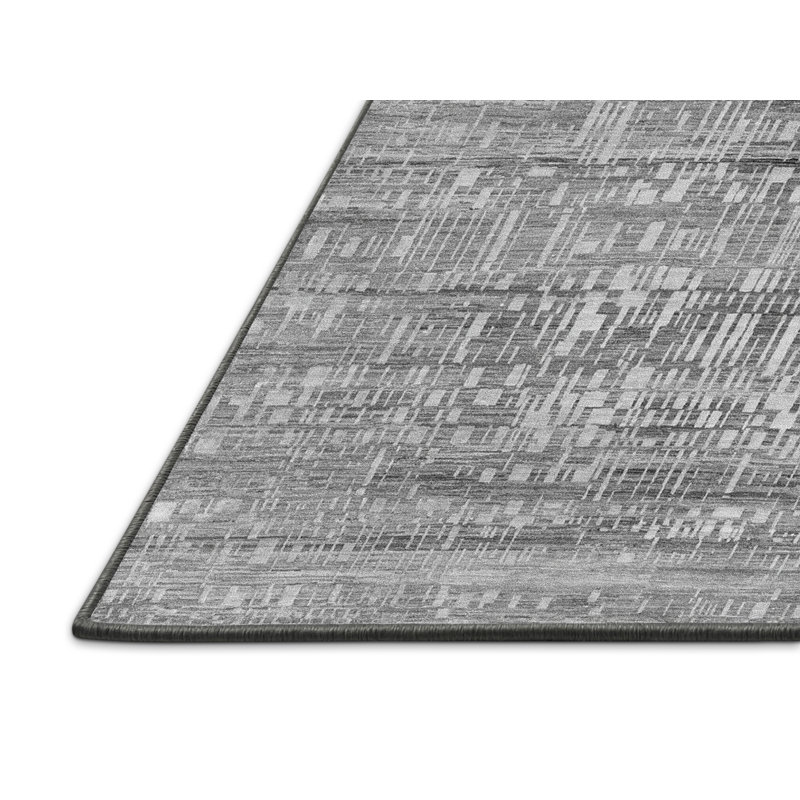 Tapis gris Mid-Century moderne 47, Rectangle 8 pi x 12 pi