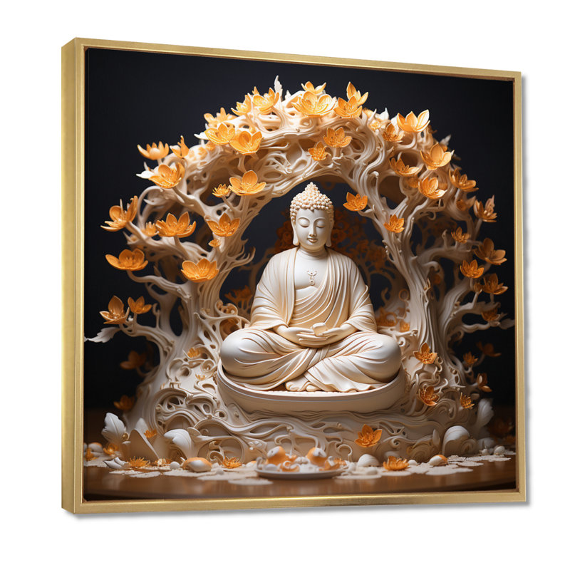 Tohei - Bouddhisme, impression sur toile encadrée, Toile avec cadre flottant or, H 44 po x l 44 po
