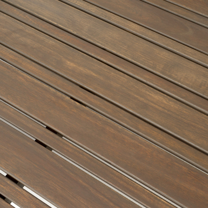 Banc d'extérieur en bois d'acacia Thron, Blanc