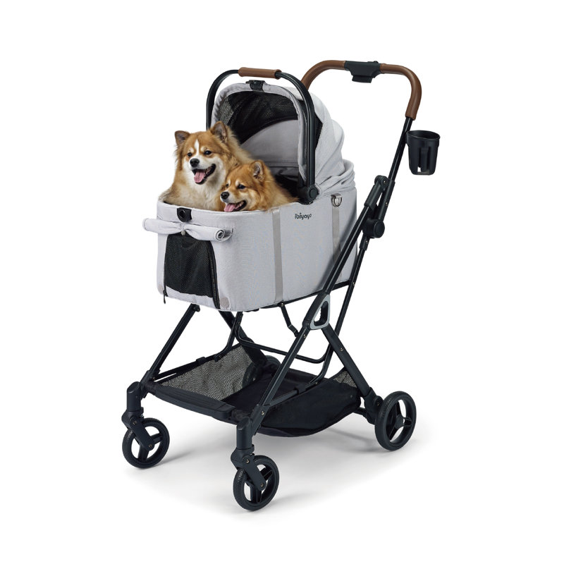 Petite poussette amovible pour animaux Tinker, Vert sauge