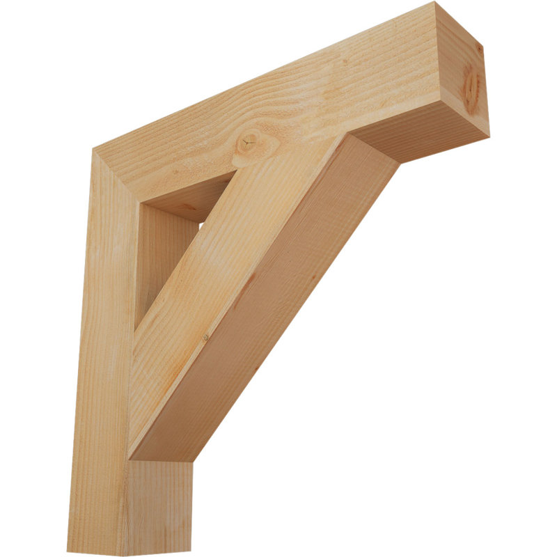 Support de bloc traditionnel, Douglas (sciage brut), H 30 po x l 6 po x P 30 po