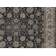 Tapis noir et beige noué à la main de haute qualité