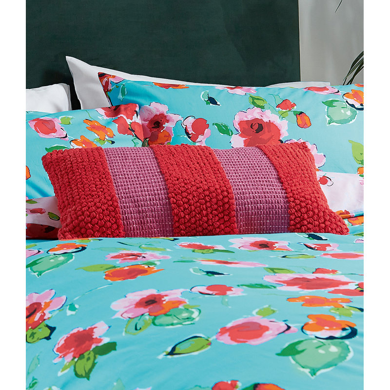 Isla Cushion, Red Striped