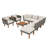 9-Piece Rattan Patio Conversation Set With Cushions-102797469