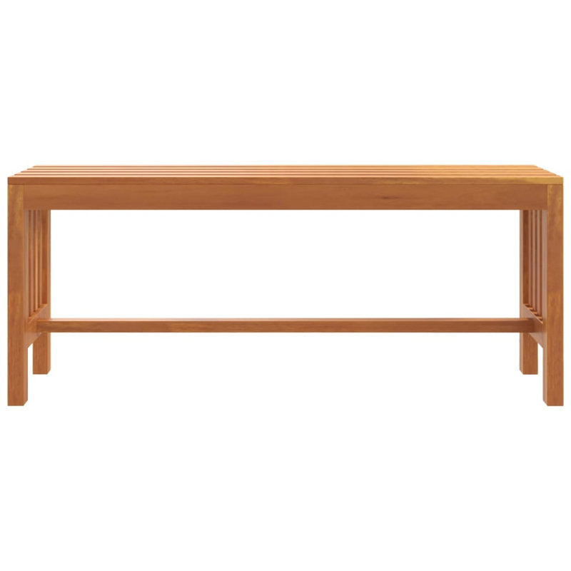 Lailey Solid Wood Eucalyptus Outdoor Bench, 45cm H x 110cm W
