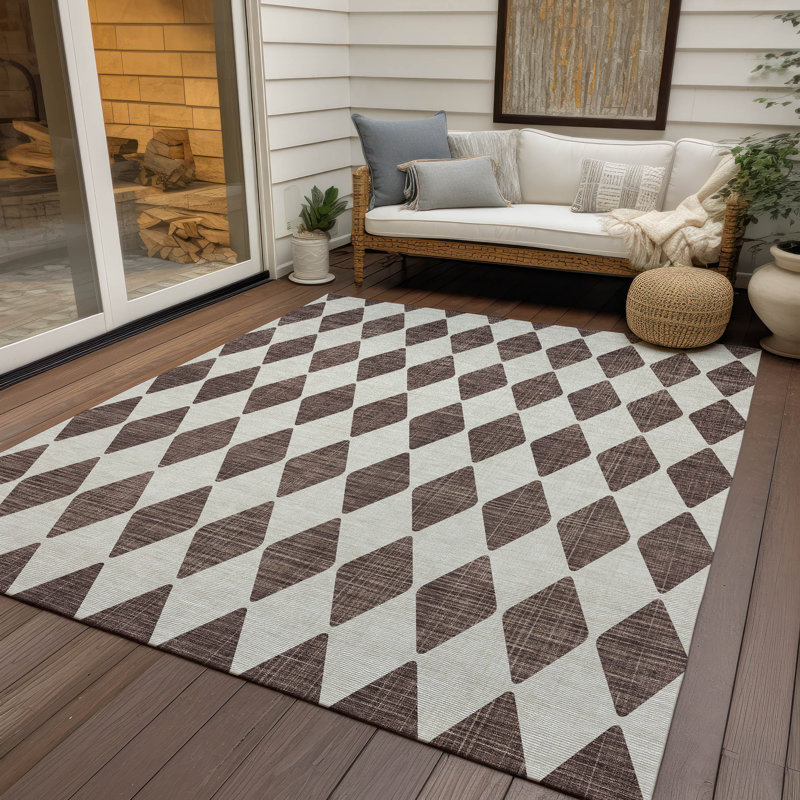 Tapis intérieur / extérieur Loreen avec envers antidérapant, Rectangle 3 pi x 5 pi
