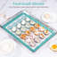 Plaque de pâtisserie en silicone U-Taste résistante à la chaleur de 500 ºF Macaron, demi-feuilles-71102441
