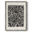 Reproduction encadrée de motif floral rétro II - bois massif-912225437