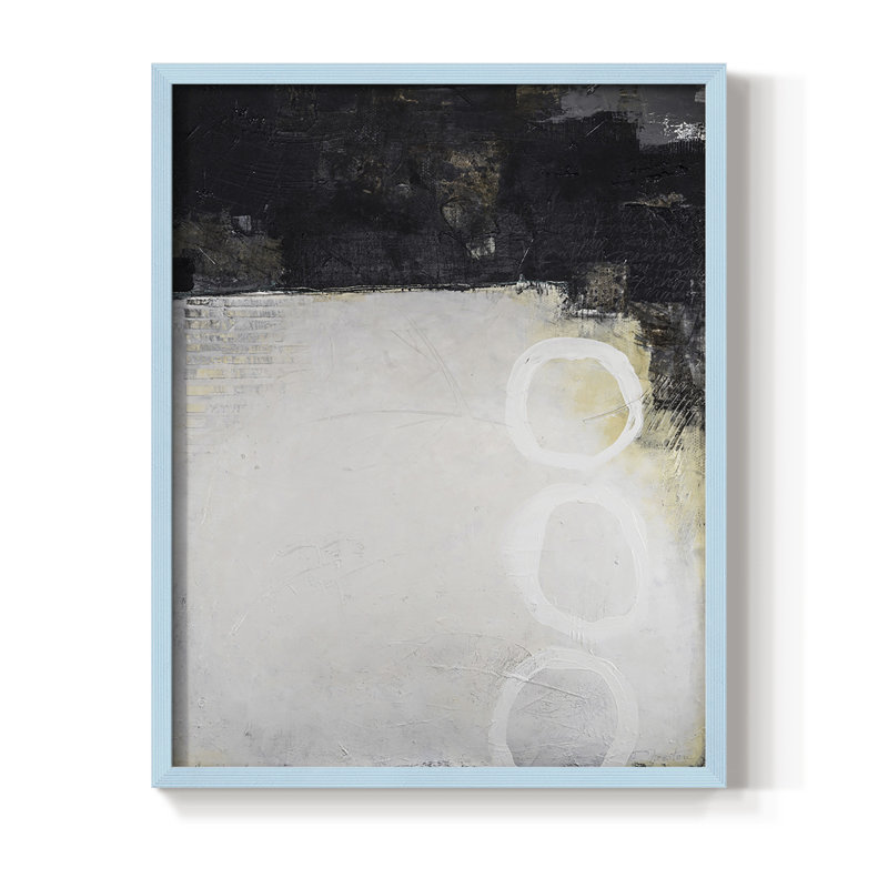 Below the Surface Framed Print - Solid Wood, Blue, 10" H x 8" W