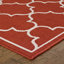 Tapis d'intérieur / extérieur rouge brique / ivoire Russo-1161194879