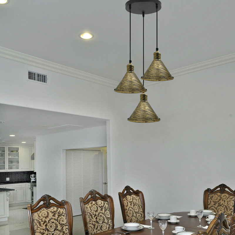 Wier 3 - Light Black Cluster Pendant