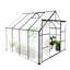 Serre 8 x 8 pi avec base galvanisée - Toit réglable toutes saisons Plant House-117994311