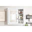 Armoire de rangement murale avec miroir