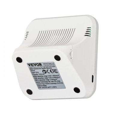 Mini Air Quality Monitor 8-IN-1, Professional PM2.5 PM10 PM1.0 Particle Counter, Formaldehyde, Temperature, Humidity, TVOC AQI Tester for Indoor/Outdoor, Air Quality Meter  w/Alarm Thresholds