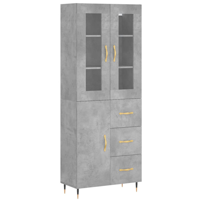 69.5cm Sideboard, Concrete Grey