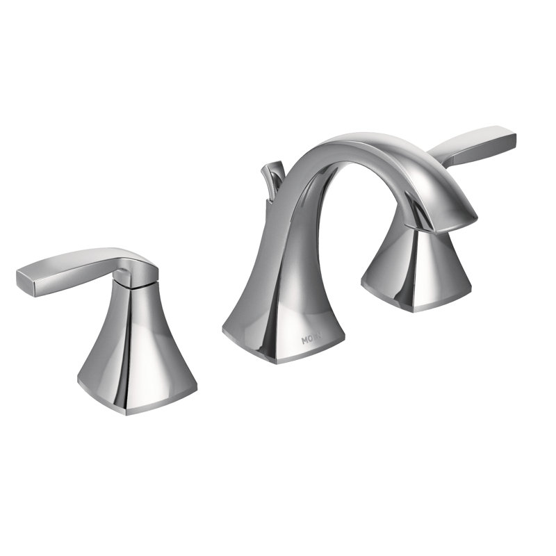 Moen Voss Two Handle 8 in. Widespread Bathroom Faucet Trim Kit, Valve Required, Chrome