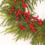 Couronne de Noël artificielle 26 po avec baies rouges Norfolk Island