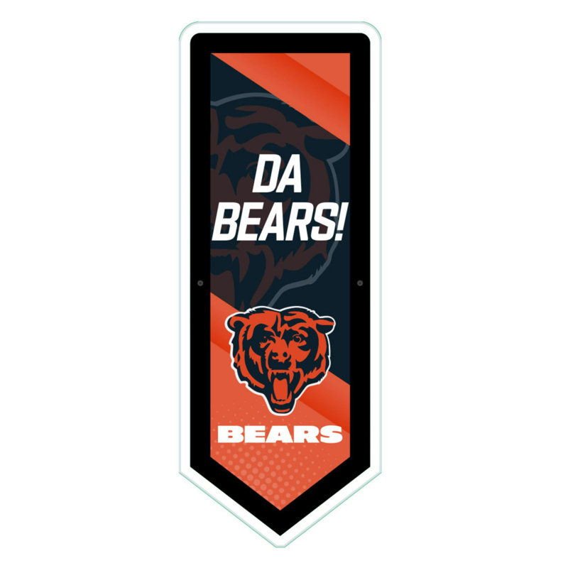 Plaque murale lumineuse NFL, Chicago Bears