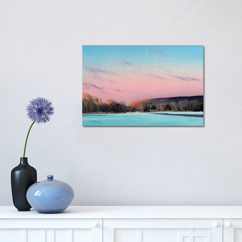 Dusk And Bonfires On The St Croix by Ben Bauer - Wrapped Canvas Painting, 30.48 cm H x 45.72 cm W