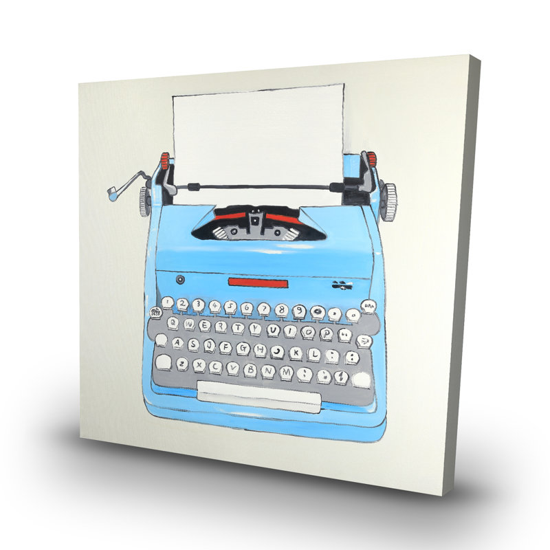 typewritter machine - 32"x32" art on canvas