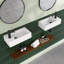 Petit lavabo mural suspendu en céramique 14,6 "x 7" mural avec robinet à gauche en blanc