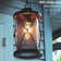 Inlight 1-Light Outdoor Pendant Light for Porch, Matte Black and Barnwood Finish, Bulb Not Included