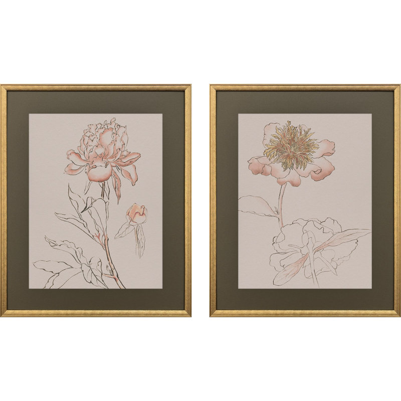 Delicate Sketch I Framed Art