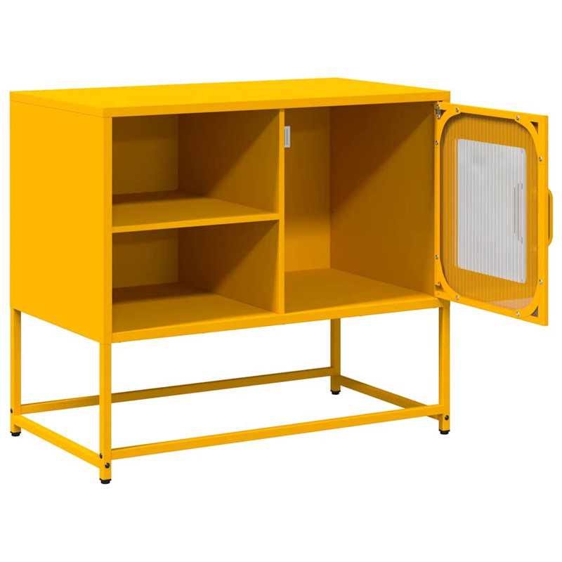 Unfinished TV Stand for TVs up to 28", Mustard Yellow