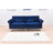 Twin 85'' Velvet Futon And Mattress-1941584143