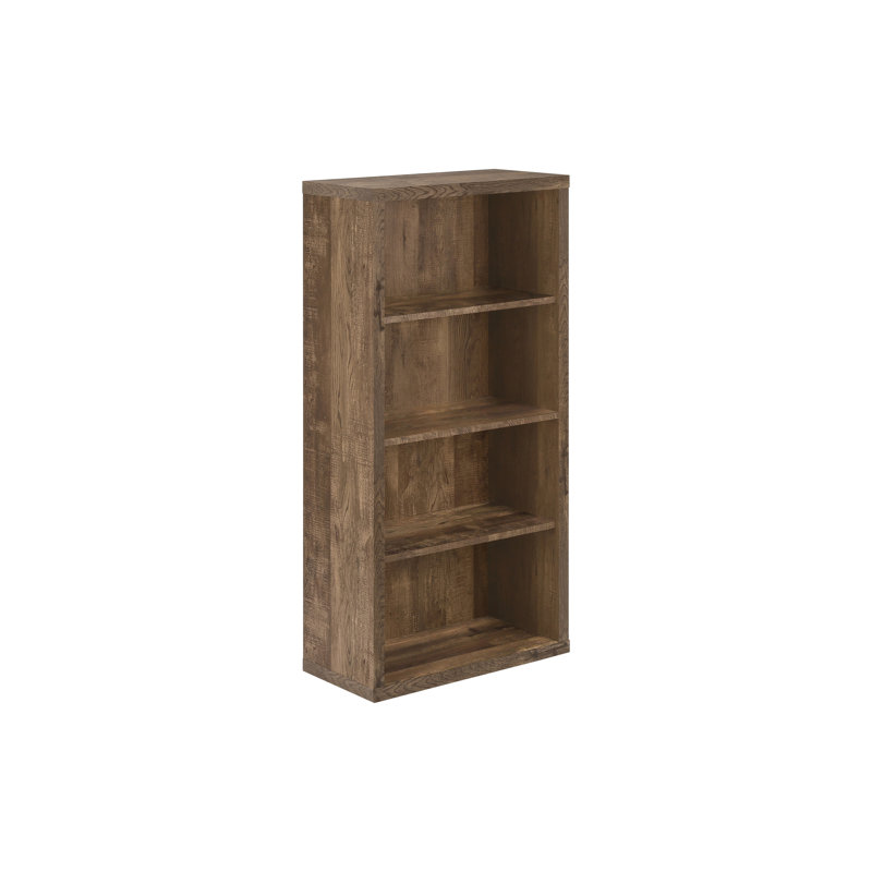 Bibliothèque 48 po Jessecca Meny, (4 Shelves) 48" H x 12" W x 24" D, Brun