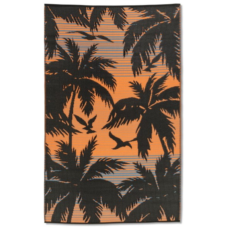 Tapis d'extérieur réversible en plastique Fiesta, Rectangle 6 pi x 9 pi