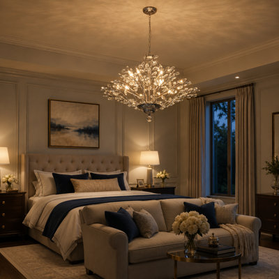 Darcey 12-Light Statement Empire Chandelier with Crystal Accents