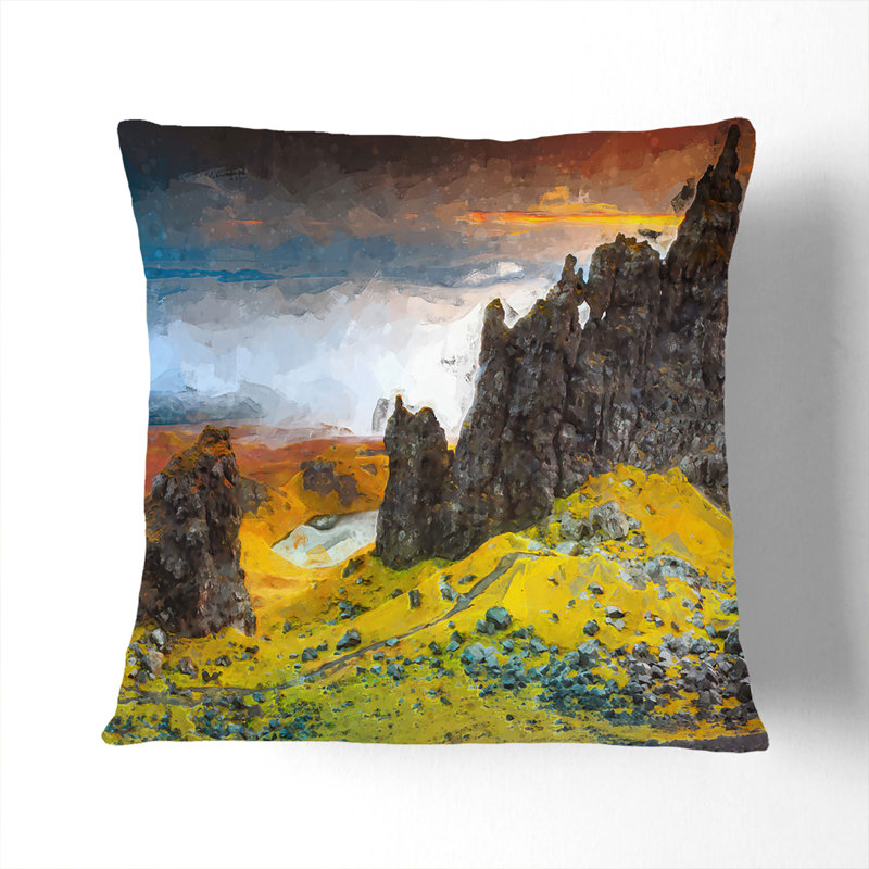 Square Throw Cushion, 40cm H x 40cm W x 15cm D