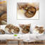 Texture abstraite spirale brune - coussin abstrait imprimé-29604263-29604259