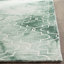 Tapis vert sauge / ivoire en laine / coton touffeté à la main Berman-20945968