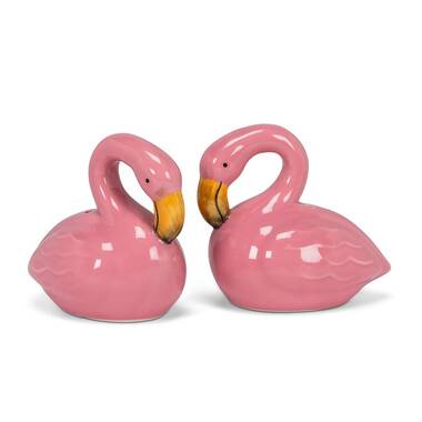 Pink Flamingo Salt & Pepper Set