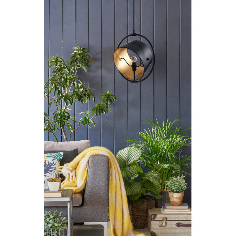 Luminaire suspendu géométrique 1 lumières simple Lilly-Anne