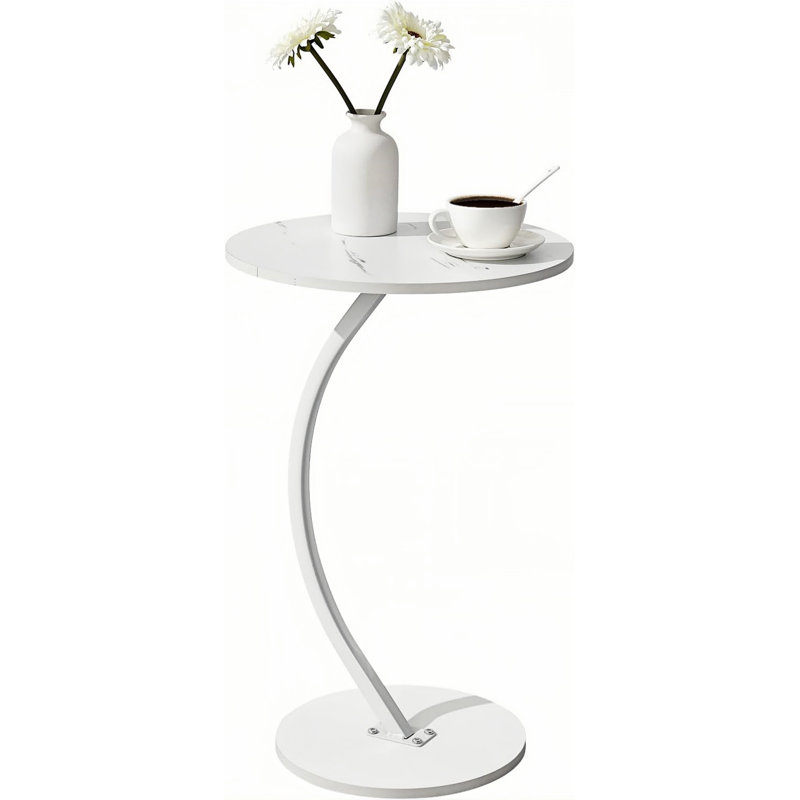 Table d'appoint, petite table d'appoint ronde, table basse, table de chevet, table de canapé, convient aux petits espaces, salon, chambre à coucher