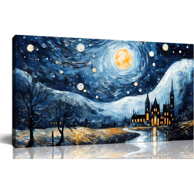 Large Canvas Wall Art For Living Room Bedroom Van Gogh Wall Art Starry Night The Same Themed Painting Modern Canvas Prints Ready To Hang Size 20X40