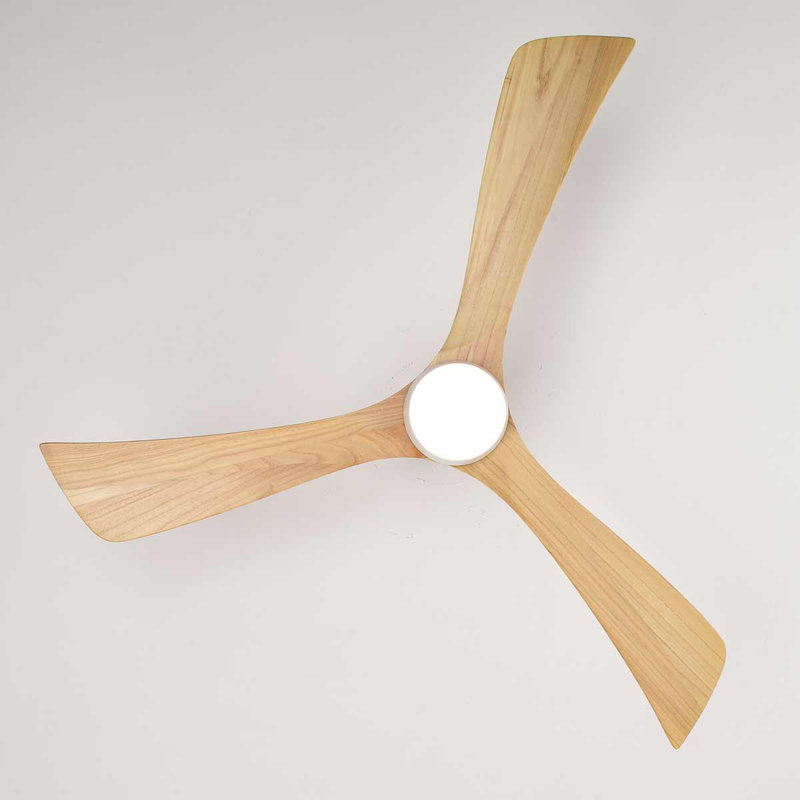 Junna 52'' Ceiling Fan with LED Lights, Natural
