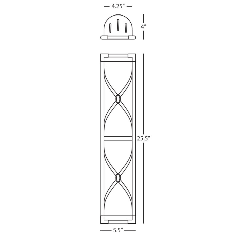 Chase 4 - Light Bath Bar, Polished Nickel