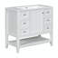 Meuble-lavabo simple 36 po avec comptoir en céramique Jayleanna-249213013