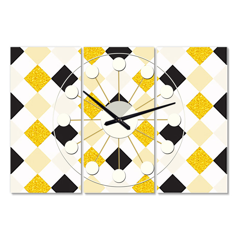 Horloge murale surdimensionnée chic ii Mid-Century